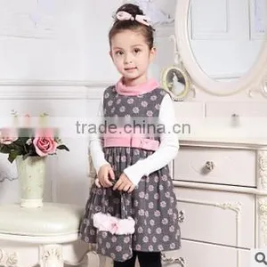 2015 Winter Wholesale Fashion Korean Children Clothing Kids Girl Outfits Girls Boutique Clothing thumbnail-1