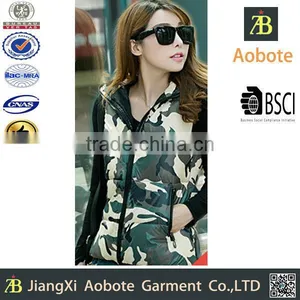 2015 New Fashion Customized Casual Printed Women Cotton Vest With Hoody,Down Parka thumbnail-1