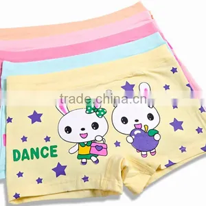 Oem Customize Hot Fashion 100%cotton Children Girls Boxer Briefs thumbnail-1