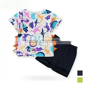 2016 Hot! New Arrival High Quality Boys Clothing Sets With Dinosaur Printed thumbnail-4