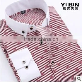 In Stock China Shirt Manufacturer Full Size Printing Long Sleeve Fashionable Fancy Printed Rounded Hem Cotton T-shirt thumbnail-2
