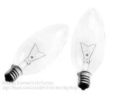 C35 Clear Incandescent Bulbs Dimmable 1800K 40W thumbnail-1