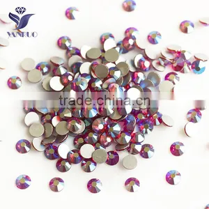 NHF 2058 Ss20 CrystalAB Chaton Flat Back Glass Rhinestones Beads thumbnail-1