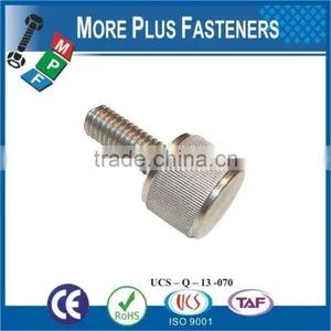 Made in Taiwan Custom Made Brass Material or Stainless Steel Material Knurled Thumb Screw thumbnail-5