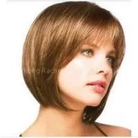 Fashion Wig Beautiful Women Party Wig Human Hair Lace 100% Quality thumbnail-1