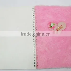Novel Custom Cartoon Plush Cover Notebook Diary thumbnail-5
