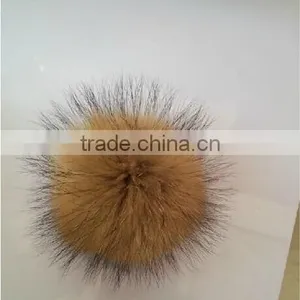 All Colors Real Raccoon Fur Ball Accessory/ Beanies Pompom thumbnail-1