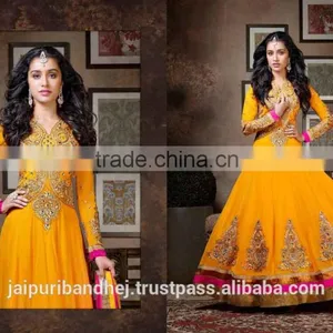 Latest Fashion Bollywood Designer Party Wear Long Gherdaar Salwar Suit thumbnail-1