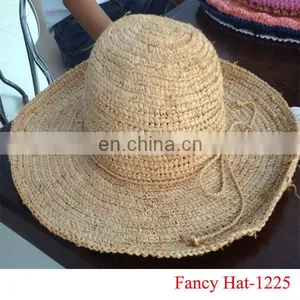 Custom Plain Hat Straw for Summer Cheap Wholesale thumbnail-1