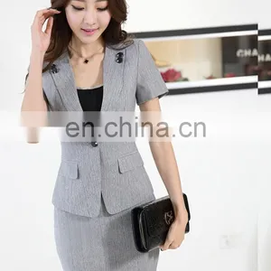 Newly Professional Slim Business Workwear Skirt Suit OL Lady Short Office Uniform Suit thumbnail-1