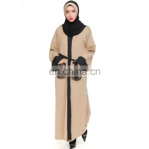 Custom Made Islamic Abaya 2017,Women Casual Maxi Dress, Fashion Muslim Dress Abaya thumbnail-5