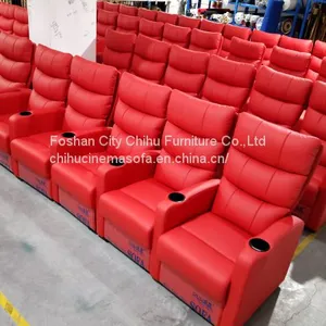 High End Cinema Sofa,leather Movie Theater Seats thumbnail-3