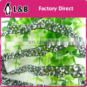 New Arrival Wholesale Black Beaded Flower Trimming, Clothing Decorative Handma Laces thumbnail-1
