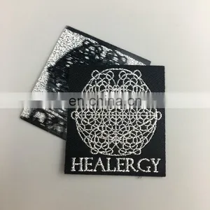Garment Labels Clothing Label Silver Metallic Woven Label thumbnail-4