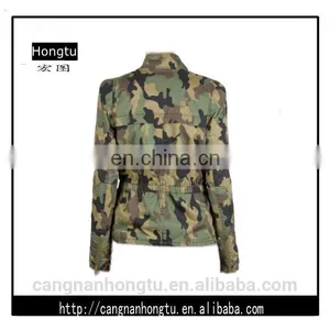Customized Camo Casual Jacket for Women thumbnail-1