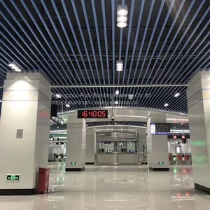 Metro Station Aluminum Tube Ceiling/Aluminum Ceiling for Matro Station/Aluminum Linear Ceiling thumbnail-3
