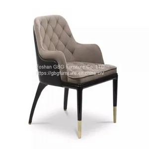 Ash Wood Frame Hotel Restaurant Chair in Fabric thumbnail-1