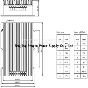 PDB-G Series High Quality Input 110V Output 24V 500W DC/DC Converter thumbnail-2