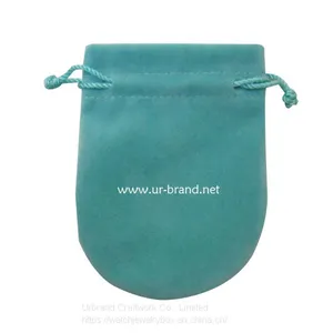 Small Pouch Bag Jewellery Custom Jewelry Velvet Gift Bag, Velvet Fabric Jewelry Drawstring Pouch Bag for Ring Storage thumbnail-1