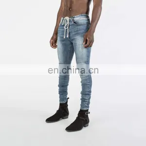 DiZNEW Italian Mens Strange Straight Leg Fit Stylish Jeans Men thumbnail-2
