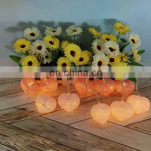 Heart Cotton Ball String Lights Fairy Lights Wedding Party Decor Lamp thumbnail-1