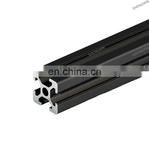 SHENGXIN China Top Aluminum Extrusion Manufacturer Aluminium Aluminum Profile 3030 Black thumbnail-1