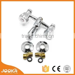 Dual Handle Chrome Bath Shower Faucet Wholesale thumbnail-1