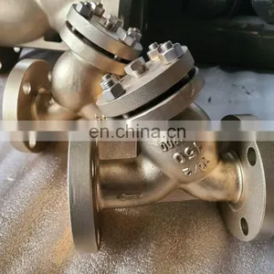 Y Type Strainer Manual Operation Mesh Copper B62 C95800 Bronze Body Materials Flange End thumbnail-2