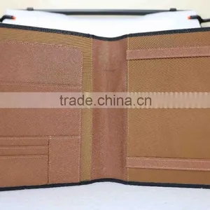 Wholesale High Quality Custom Zip A4 Size Genuine Saffiano Leather Office File Bag Document Folder Notebook thumbnail-4