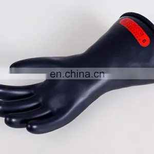 Class 0 Low Voltage 1KV Long Electric Worker Safety Hand Protection Latex Rubber Insulating Gloves thumbnail-4