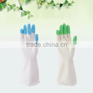 Long Sleeve Household Latex Gloves PVC Kitchen Glove thumbnail-1