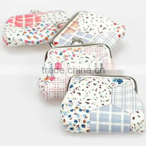 New Kiss Lock Fabric Cloth Clip Clasp Coin Purse thumbnail-1