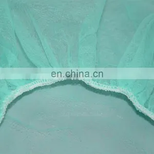 Disposable PP Nonwoven Printed Blue Green Pink Yellow White Bouffant Cap Hair Cap thumbnail-5
