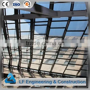 Good Appearance Low Cost Steel Frame Atrium Roof thumbnail-1