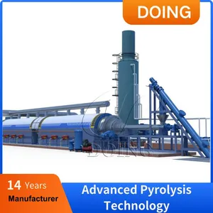 DOING Profitable Model 0.1-15ton Per Day Rubber Pyrolysis Machines Tyre Pyrolysis Plant Waste Tyre Pyrolysis Plant thumbnail-5