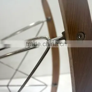Replica Designer Fiberlgass Material Stainless Steel Frame ARA Armchair/rocking Chair With Wooden Base thumbnail-4