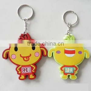Couple Keychain Souvenir, Fashion PVC Cartoon Key Chain thumbnail-1