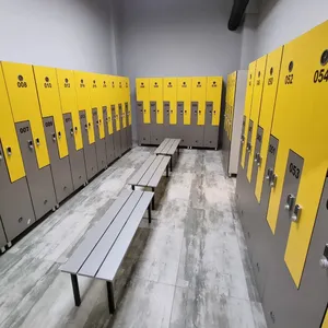 High Quality Waterproof HPL School Locker Fireproof HPL Changing Locker, Compact Laminate Z Shape Locker thumbnail-1