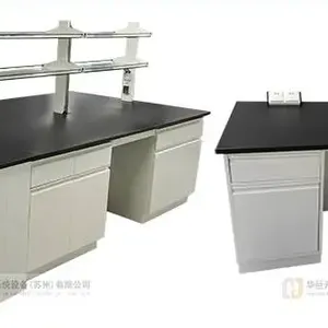 Laboratory Workbench Central Workbench Steel-Wood Laboratory Bench Test Bench Laboratory Side Bench Chemistry Desk thumbnail-4