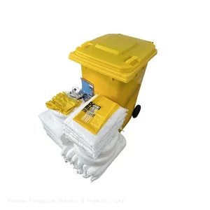 240 Litre Wheeled Bin Oil Spill Kit For Industrial And River Oil Leakage thumbnail-5