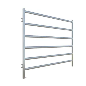Factory Price Heavy Duty Galvanized Pipe Cattle Sheep Metal Fence Panels Livestock Corral Horse Stall Panels thumbnail-4