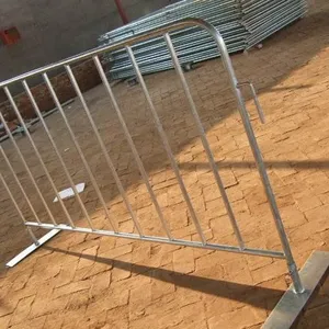 Powder-coated Galvanized Mobile Folding Safety Fence for Pedestrian Crowd Control, Events, Concerts, and Other Events. thumbnail-2