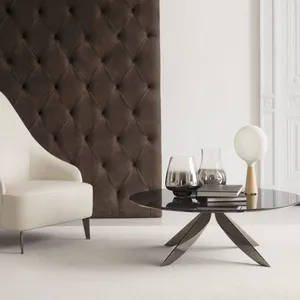 High-back Leather Armchair for Hotelroom thumbnail-3