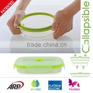 1500ml Rectangular Silicone Lunch Box thumbnail-4