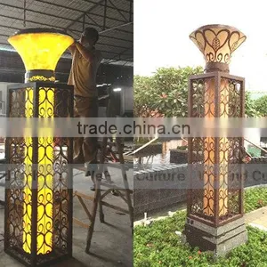 Landscape Project Metal Decorative Sculpture With Led Lighting thumbnail-2