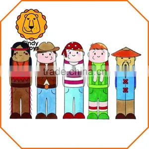 Wooden Rubber Stamps What's up - With the Boys ? 5 Pcs for Kids thumbnail-1
