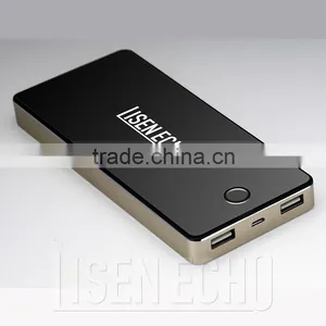 2014 New High-end Fashion Large Capacity 8000mah Polymer Cell Aluminum Shell Customized Mobile Phone Charger Power Bank thumbnail-3
