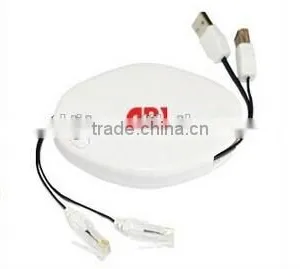 2 Meter Retractable Rj45 Cable and 1.5 Meter Retractable Usb Cable thumbnail-1