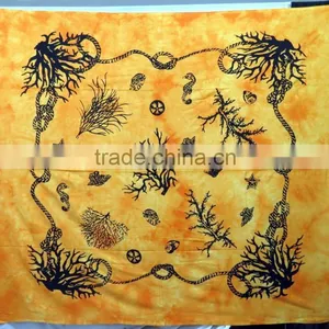 Tapestry From Manufacturer Block Printed Hippie India Elegant Tapestry thumbnail-6