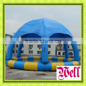 Best Sale Inflatable Pool With Tent Cover thumbnail-1